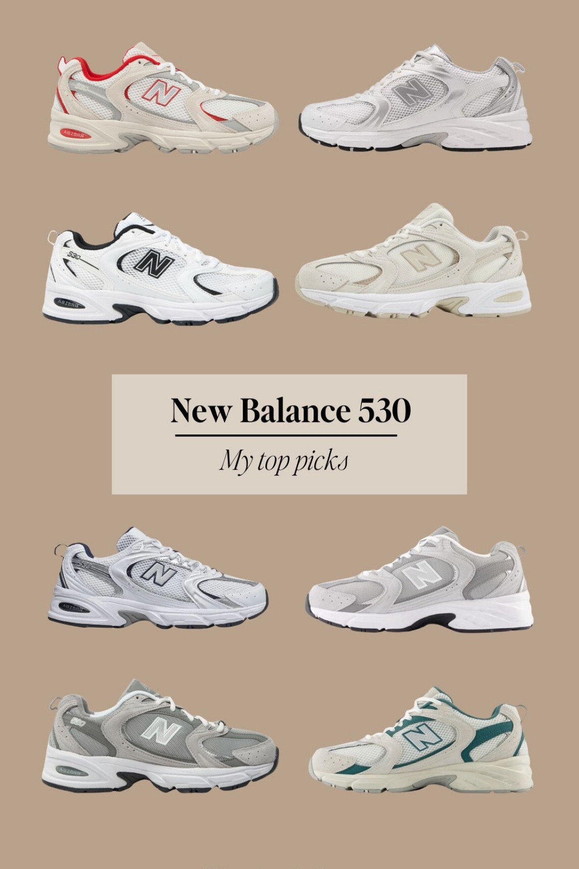 New Balance 530: my top picks 🤍 #NewBalance #NewBalance530 #530 #trainers #Springtrainers 

#LTKshoecrush #LTKMostLoved #LTKfindsunder100