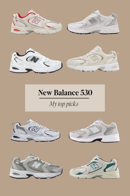 New Balance 530: my top picks 🤍 #NewBalance #NewBalance530 #530 #trainers #Springtrainers 

#LTKshoecrush #LTKMostLoved #LTKfindsunder100