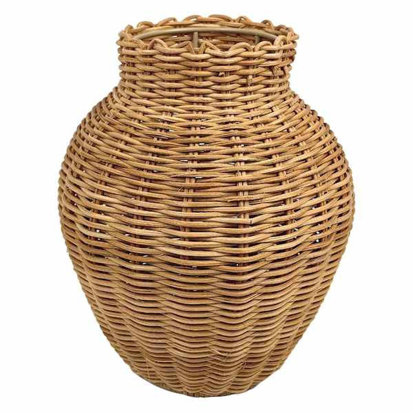 Natural Rattan Vase, 11", sold by At Home | At Home