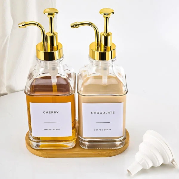 17oz. Glass Syrup Dispenser | Wayfair North America