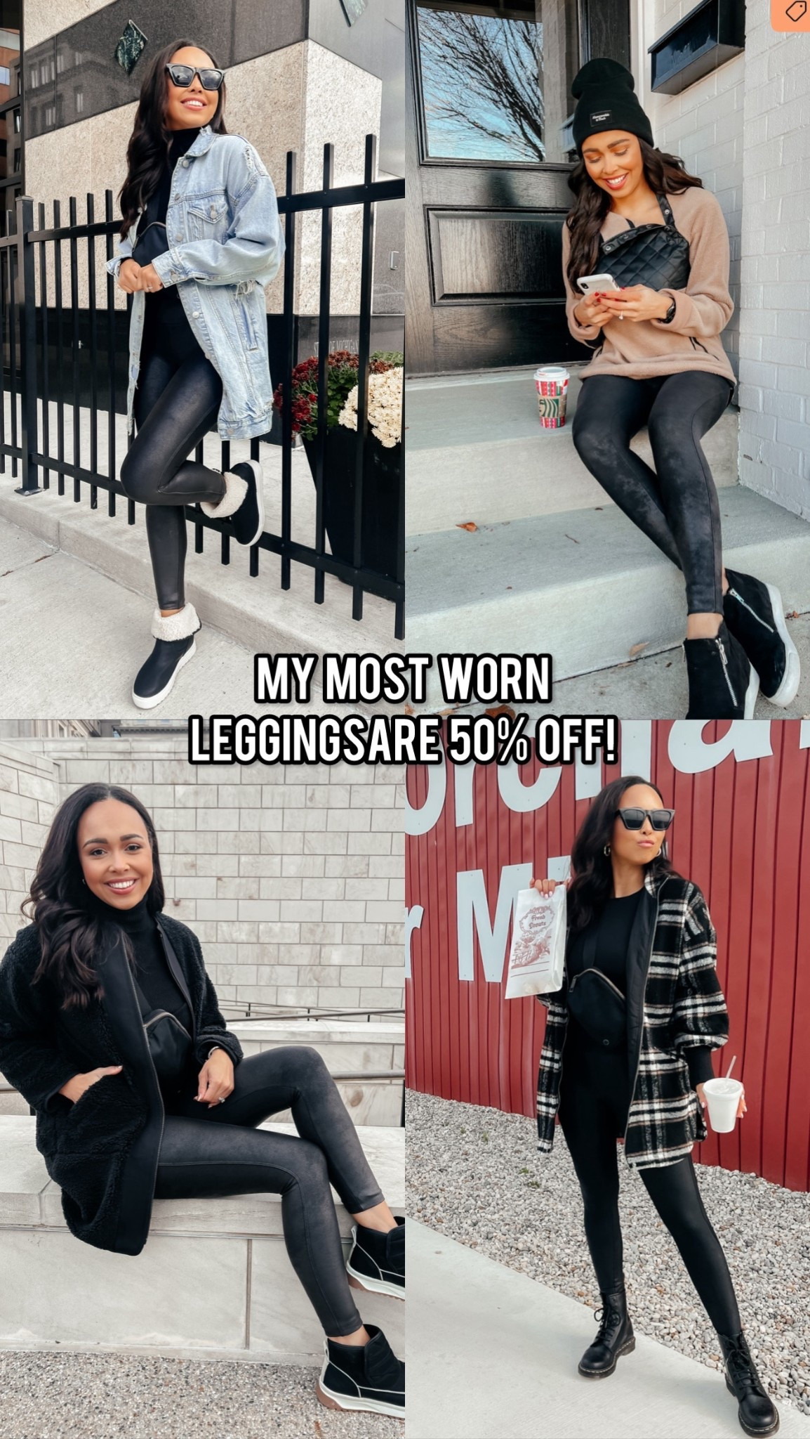 🚨A Closet Staple & My Most Worn Leggings Are 50% Off! Ive had these leggings for years because they are high quality & so flattering! I wear the Faux Leather Fleece Lined Leggings on REPEAT during the colder months & the normal Faux Leather Leggings all year round! I’m about to snag another pair while they are on MAJOR SALE and wanted to share with you too! For size reference, I am 5’4” and wear a size small in the petite length! 🖤

#LTKHoliday #LTKCyberWeek #LTKSaleAlert