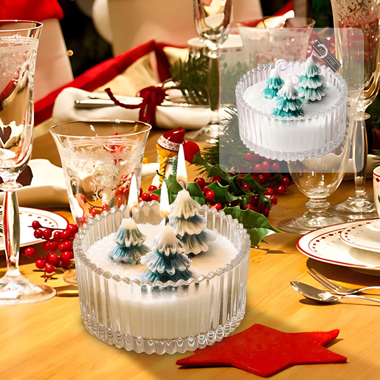 Kojanyu Romantic Christmas Scented Candle for Tree Ambience - Perfect Holiday Gift with Cozy Frag... | Walmart (US)