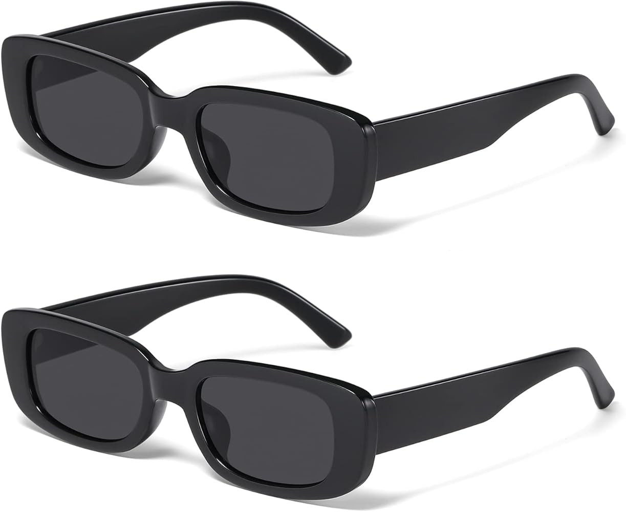 JASPIN Rectangle Sunglasses for Women Men Trendy Y2k Retro 90s Sun Glasses UV400 Protection Cool ... | Amazon (US)