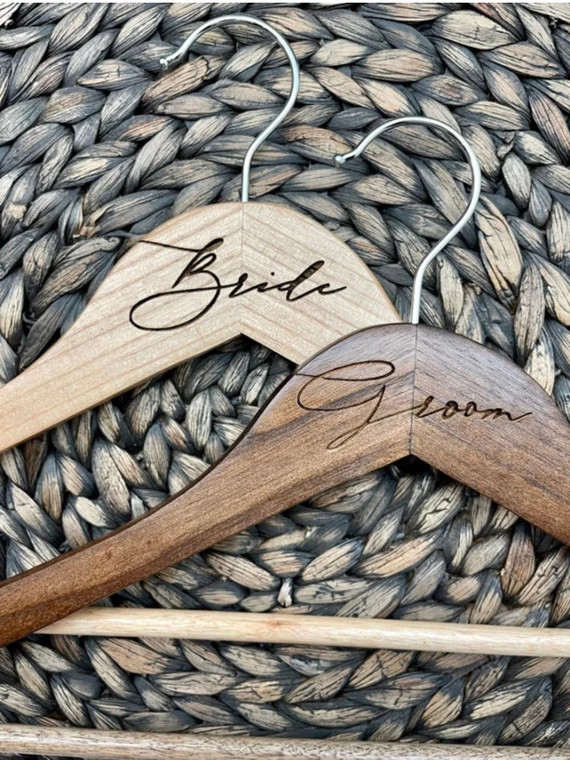 Engraved Bride OR Groom Hanger Engraved Bride Hanger | Etsy | Etsy (US)