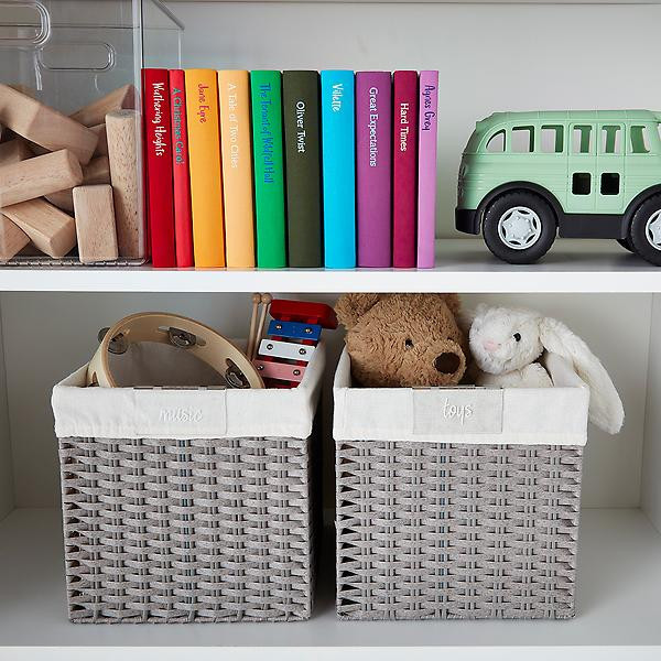 The Home Edit by iDesign Clear Bin Clip Set of 3 | The Container Store