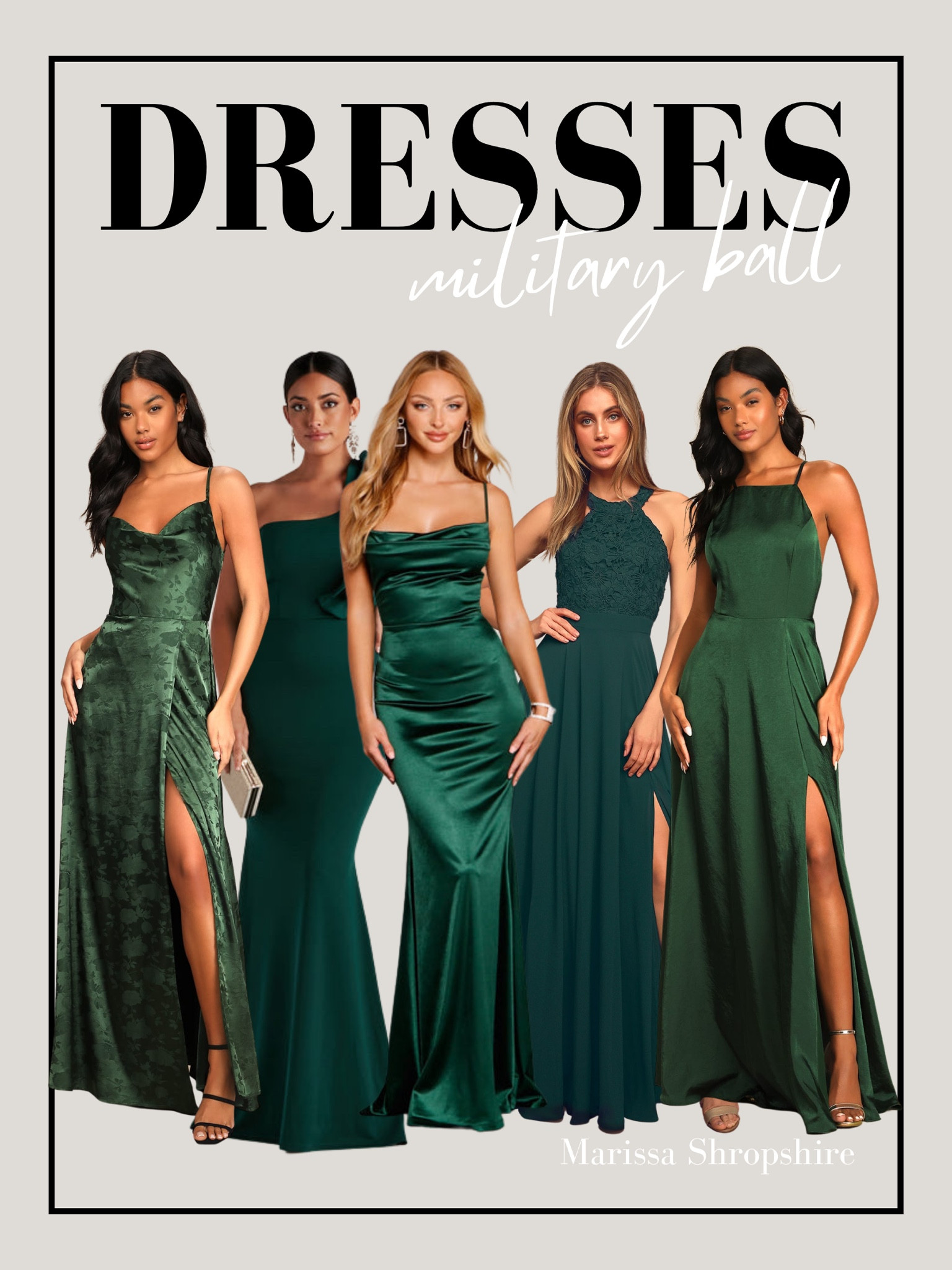 Army Military Ball Gowns