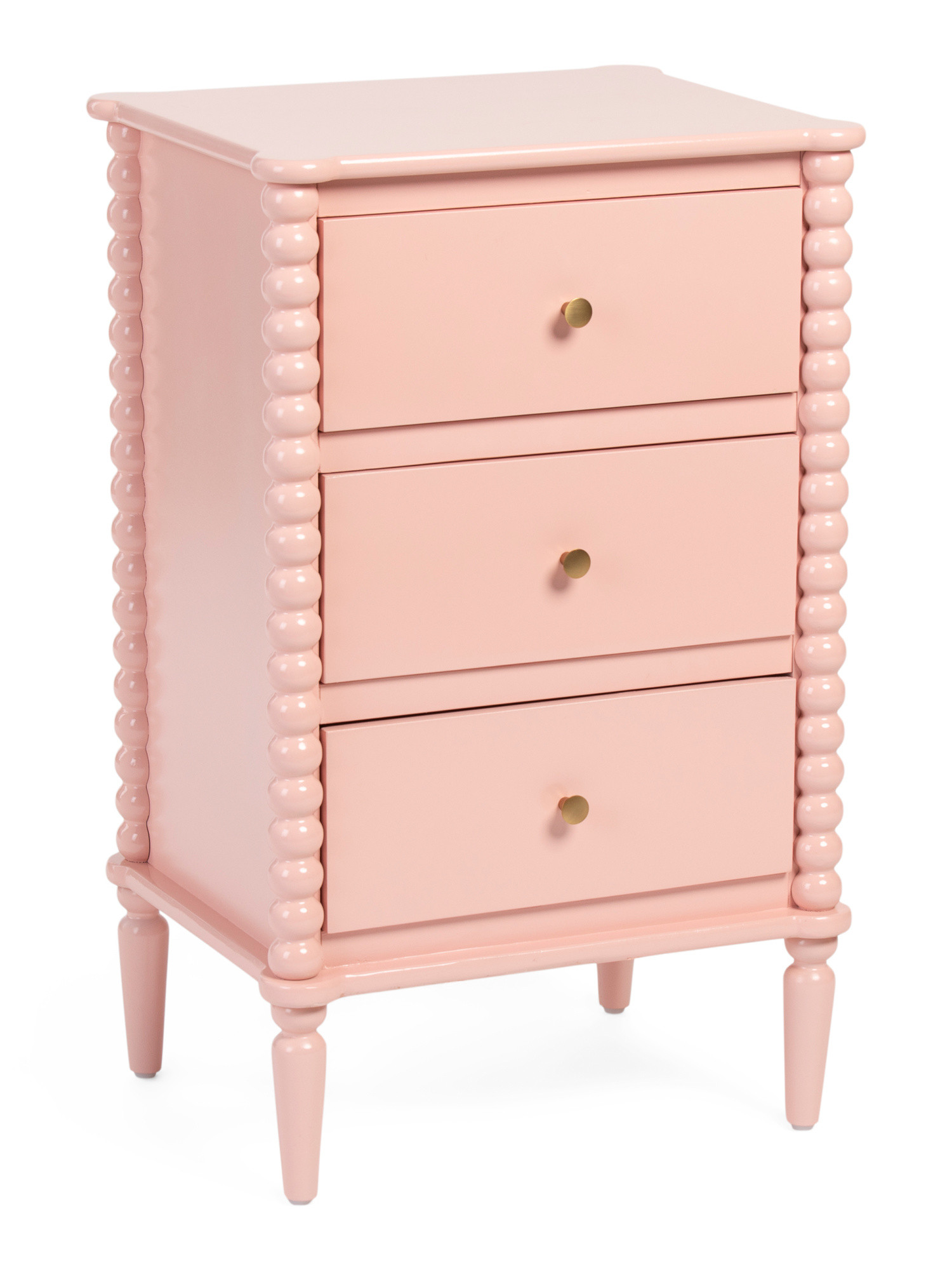 32in 3 Drawer Spindle Leg Nightstand | TJ Maxx