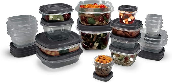 Rubbermaid EasyFindLids Food Storage Containers with SilverShield Antimicrobial Product Protectio... | Amazon (US)