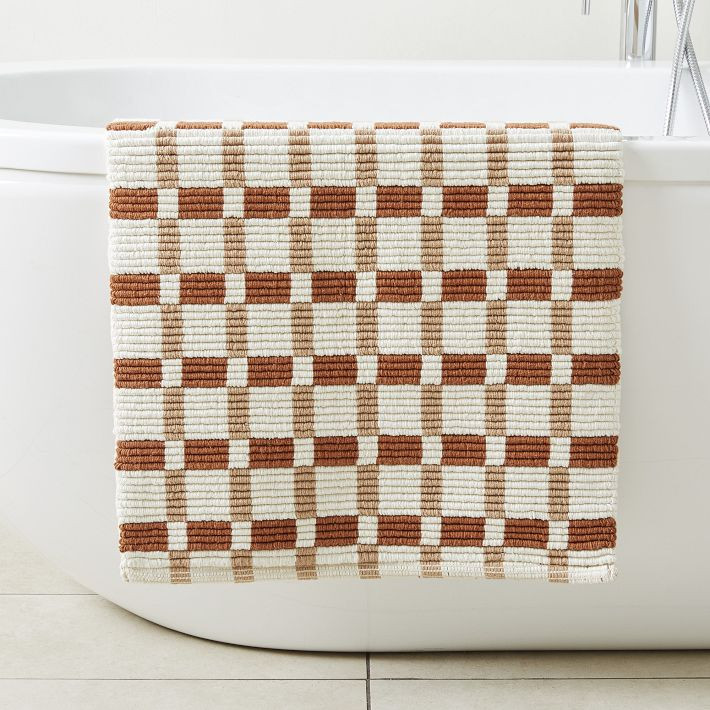 Square Ribbed Bath Mat | West Elm (US)