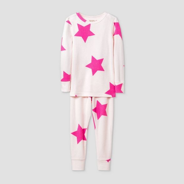 Toddler Girls' 2pc Snuggly Soft Pajama Set - Cat & Jack™ White | Target