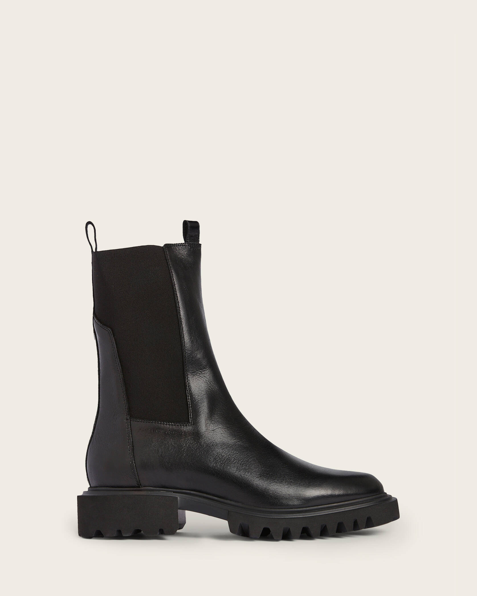 Hallie Leather Ankle Boots Black | ALLSAINTS | AllSaints UK