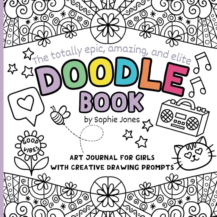 Doodle Book: Art Journal For Girls With Fun Doodling Activities And Creative Drawing Prompts To S... | Amazon (US)