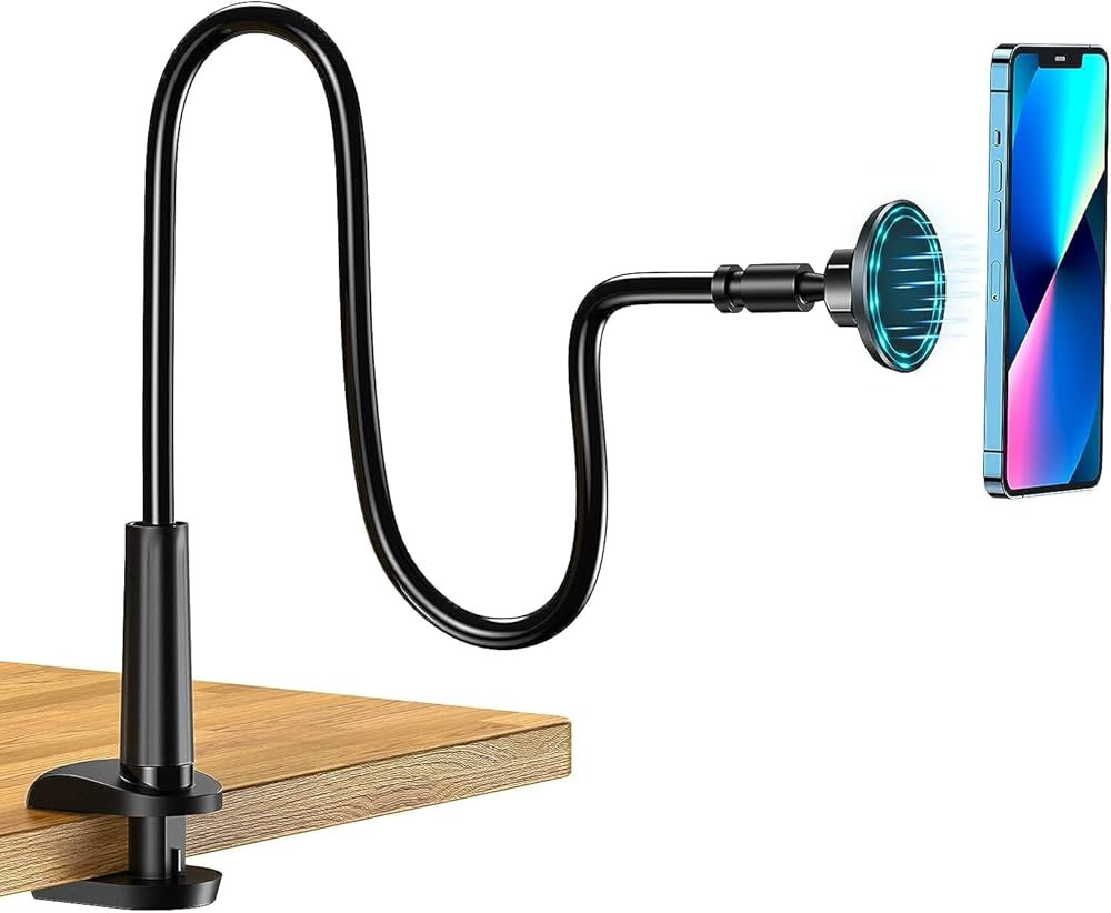 DiTouch Magnetic Gooseneck Phone Holder Mount for iPhone 13/12 - Stand Tabletop Clamp 360°Rotati... | Amazon (US)