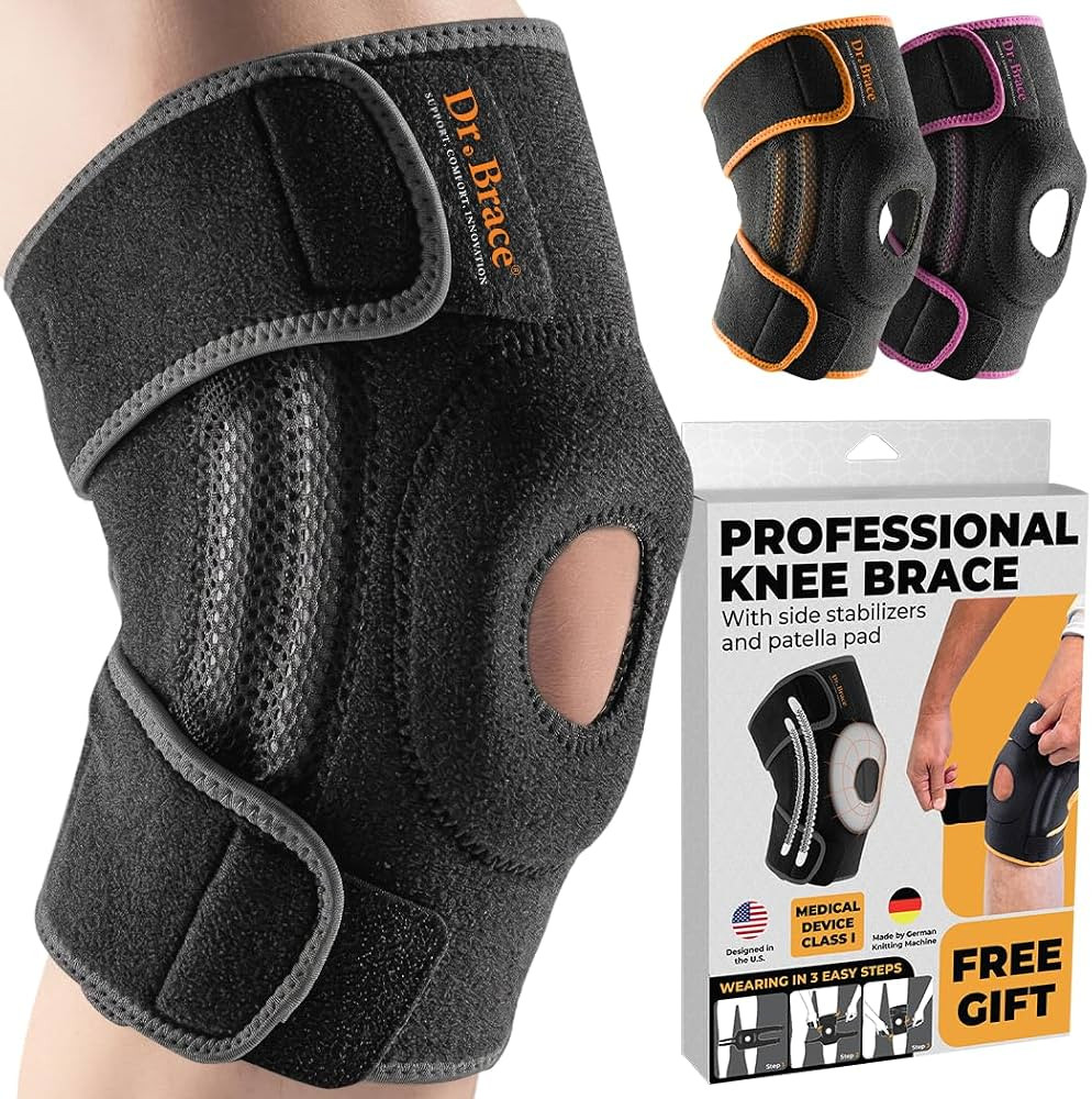 DR. BRACE ELITE Knee Brace with Side Stabilizers & Patella Gel Pads for Maximum Knee Pain Support... | Amazon (US)