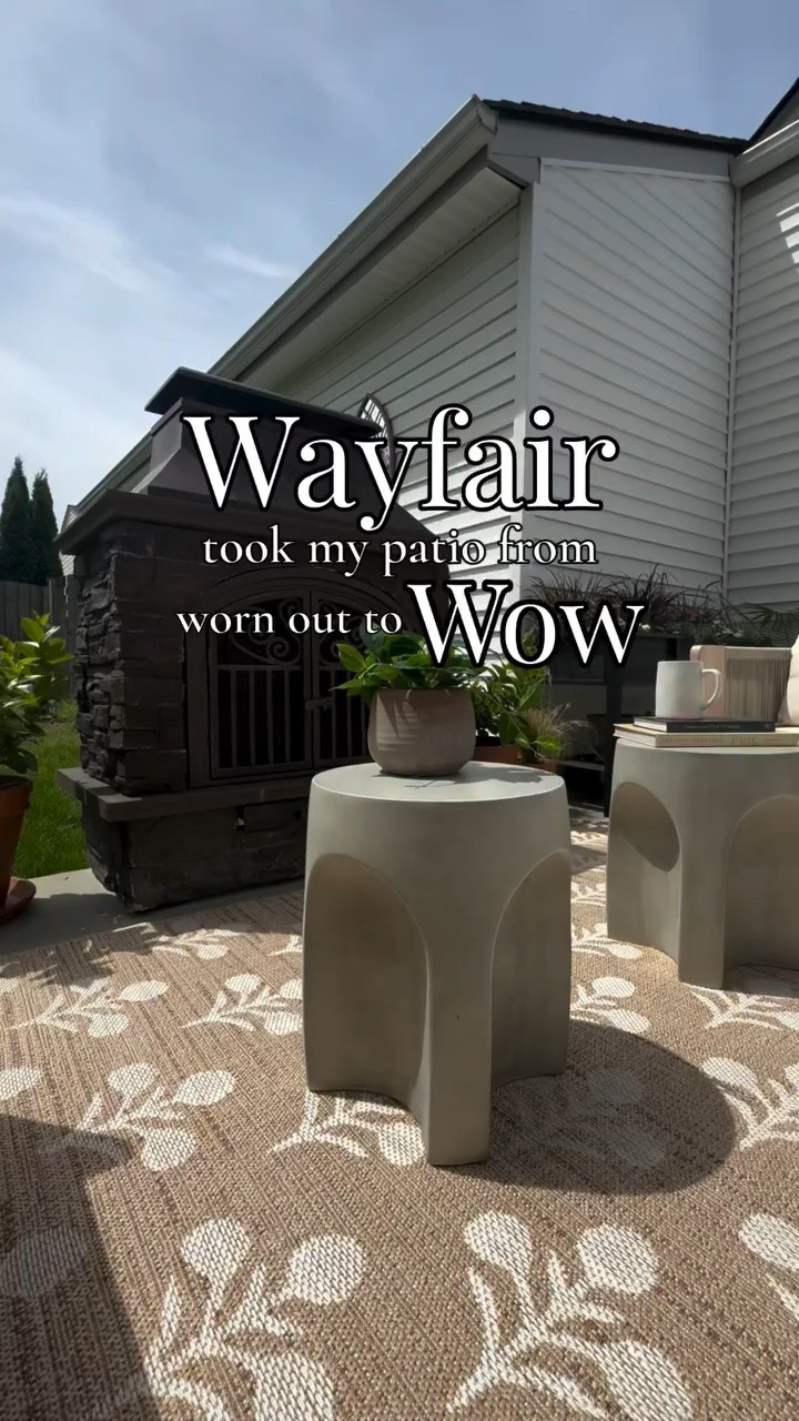 Small patio refresh, big impact. ☀️

These are the pieces that helped transform our outdoor space for summer: swivel patio chairs, a patterned outdoor rug, and sculptural accent tables. Proof that you don’t need a huge backyard to create a cozy and inviting outdoor living space. 🤍
small patio ideas | patio refresh | outdoor living space | patio furniture | swivel patio chairs | outdoor rug | backyard decor | outdoor entertaining | cozy patio ideas | neutral outdoor decor | summer decorating | Wayfair patio furniture | Wayfair home |

#LTKHome #LTKSaleAlert #LTKSeasonal