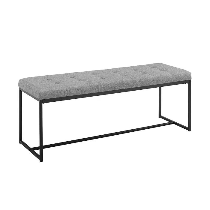 48" Upholstered Bench with Metal Base - Saracina Home | Target