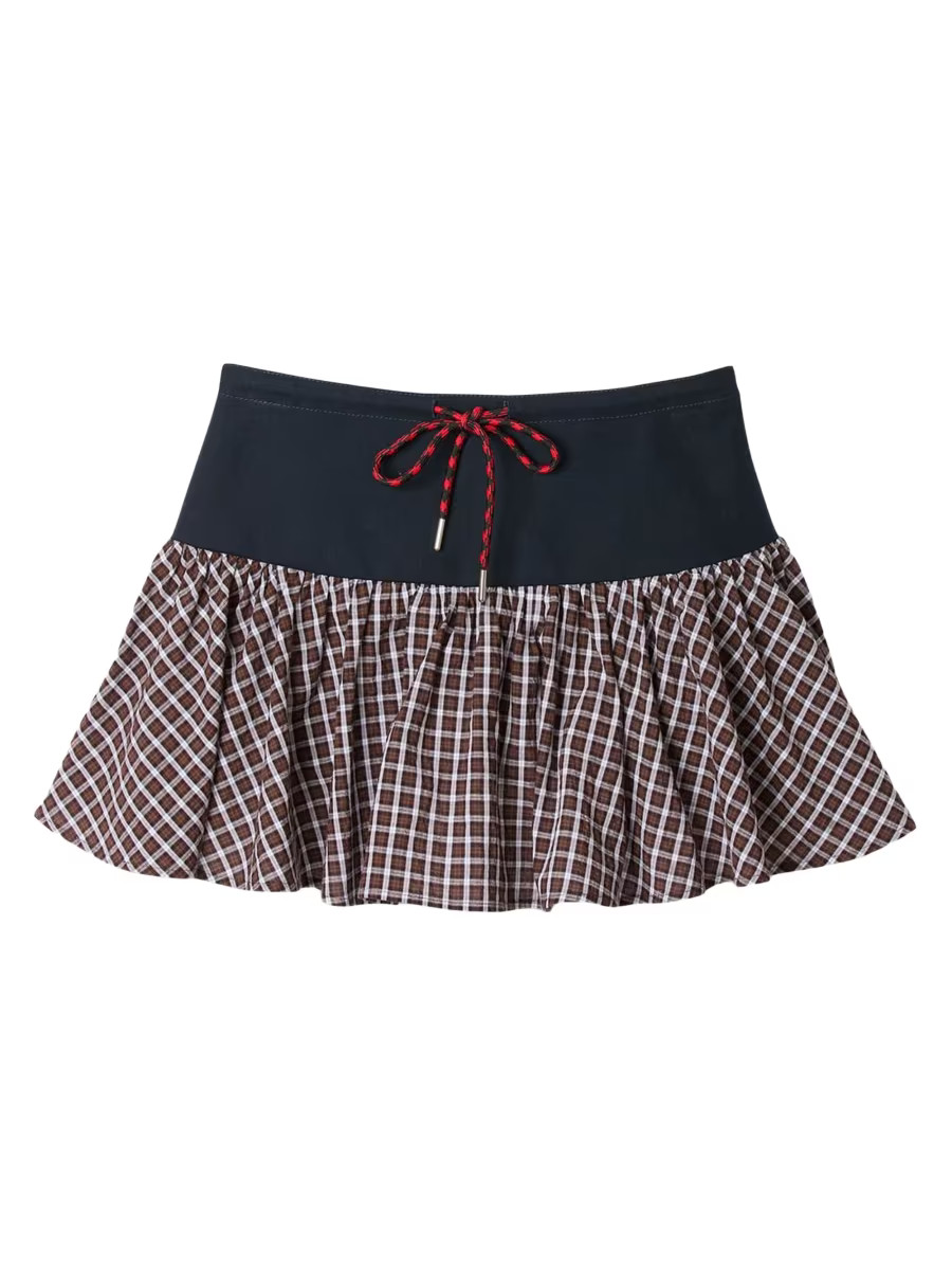 Checked Skort | Saks Fifth Avenue