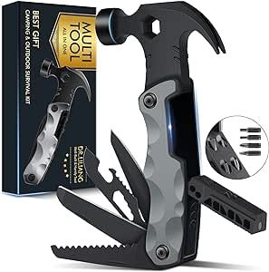 Multitool Camping Accessories Stocking Stuffers for Men Dad Gifts, 13 In 1 Survival Multi Tools H... | Amazon (US)