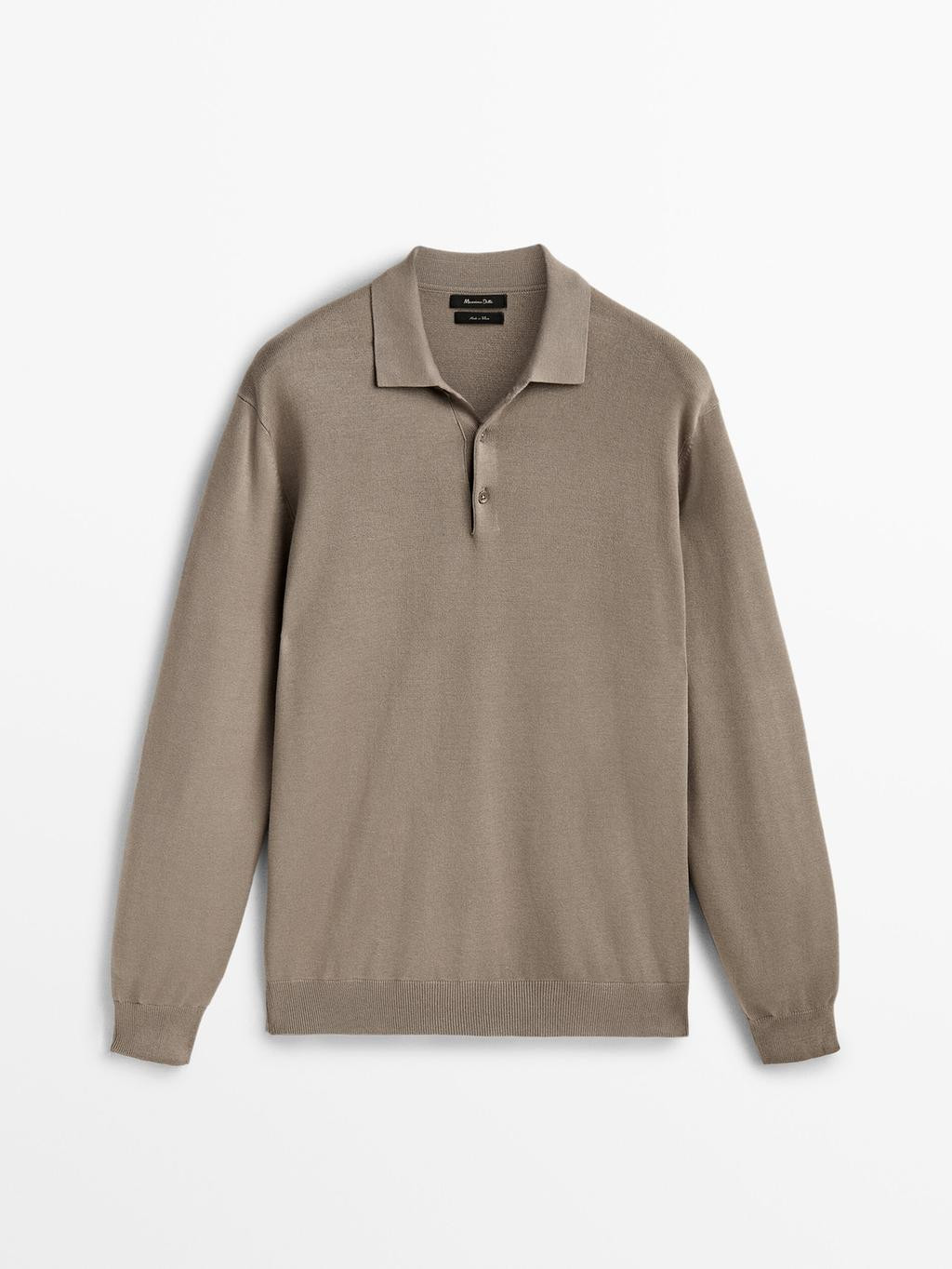 Strickpullover mit Polo-Kragen und Komfort | Massimo Dutti DE