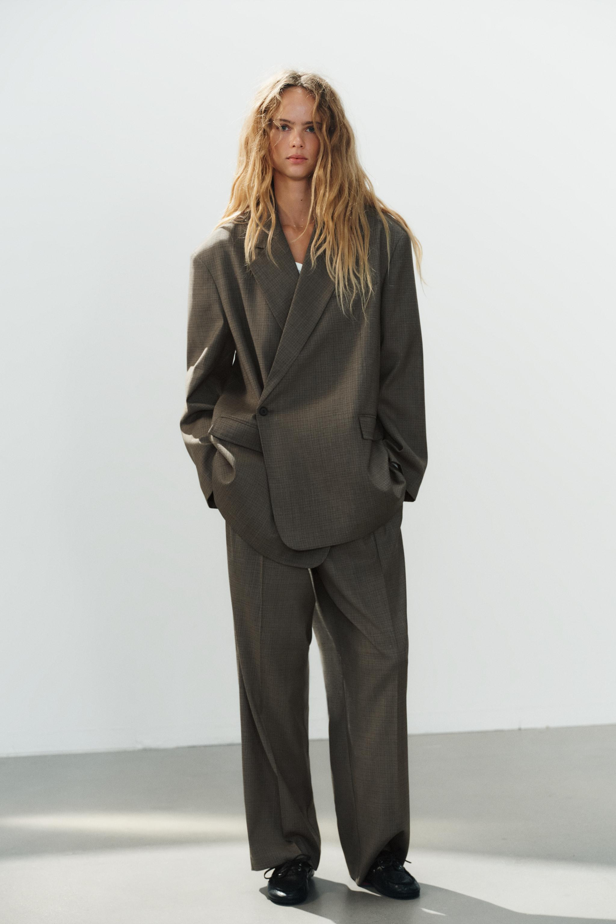MULTIPOSITION OVERSIZED DOUBLE-BREASTED BLAZER | Zara US