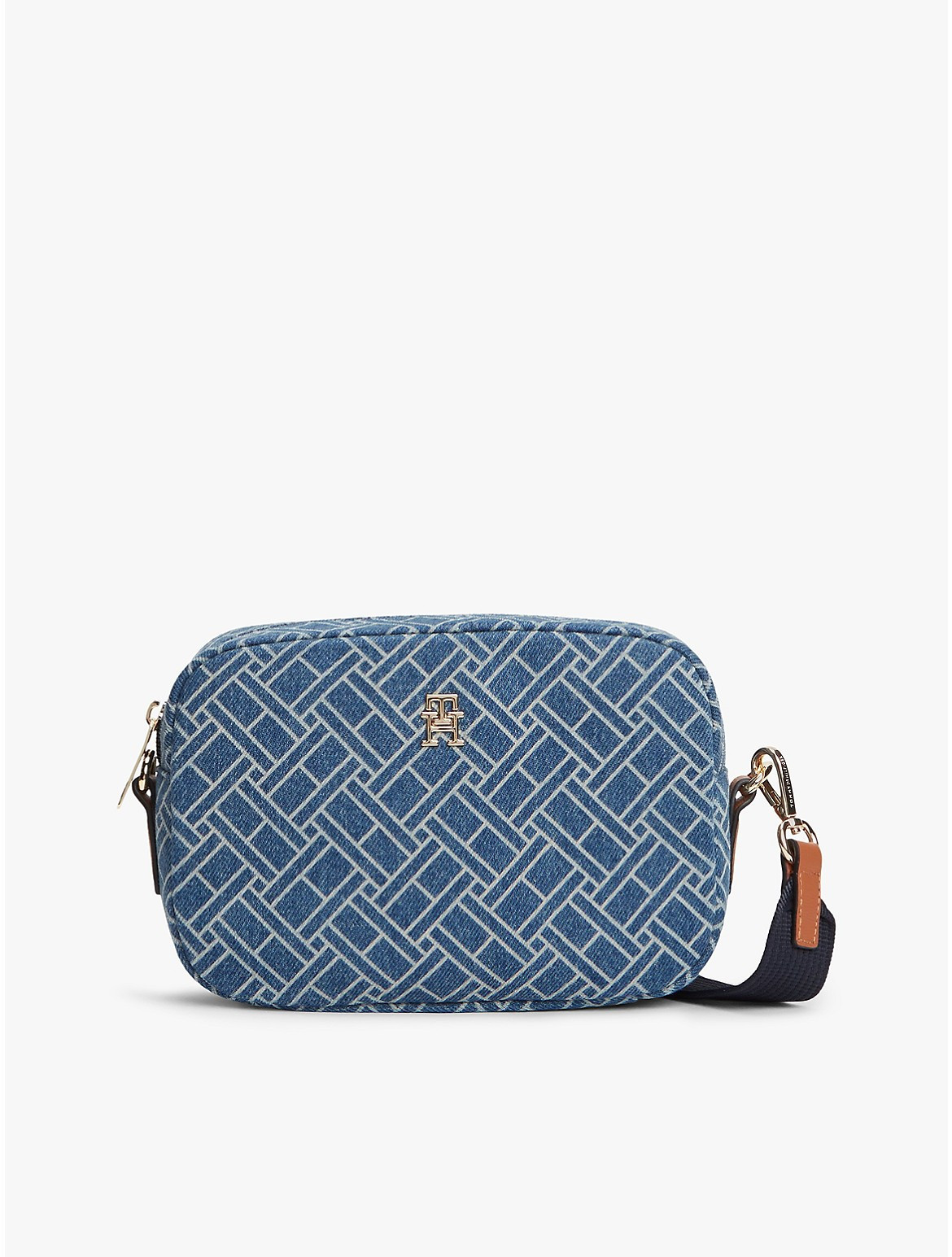 Tommy Hilfiger Women's Allover Flag Print Denim Crossbody Bag - Blue | Tommy Hilfiger (US)