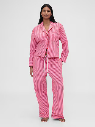 Gap × Summer Fridays Relaxed Poplin Stripe PJ Pants | Gap (US)