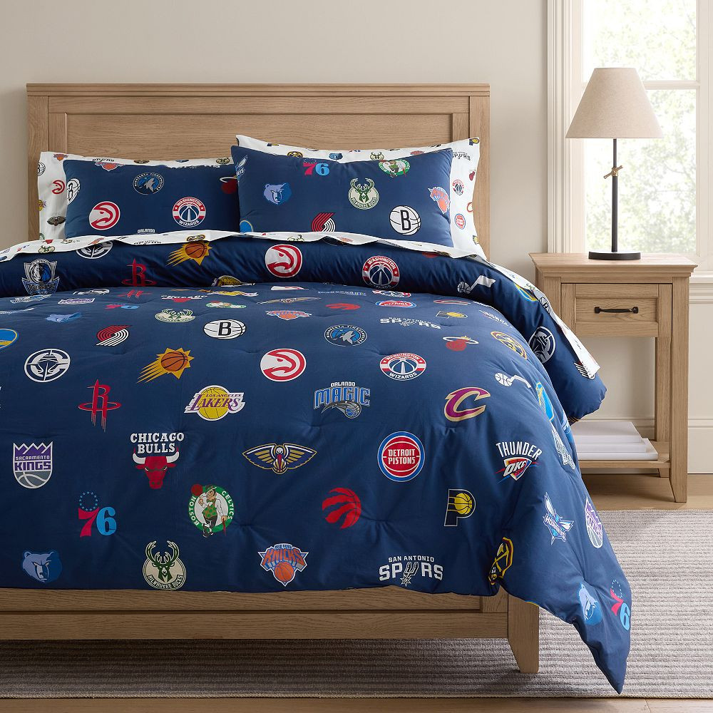 NBA Organic Comforter | Pottery Barn Teen