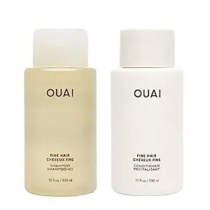 OUAI Fine Shampoo + Conditioner Set - Bring Fine Hair to the Next Level with Keratin & Biotin - D... | Amazon (US)
