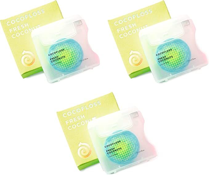 COCOFLOSS Coconut-Oil Infused Woven Dental Floss | Coconut | Dentist-Designed | Vegan and Cruelt... | Amazon (US)