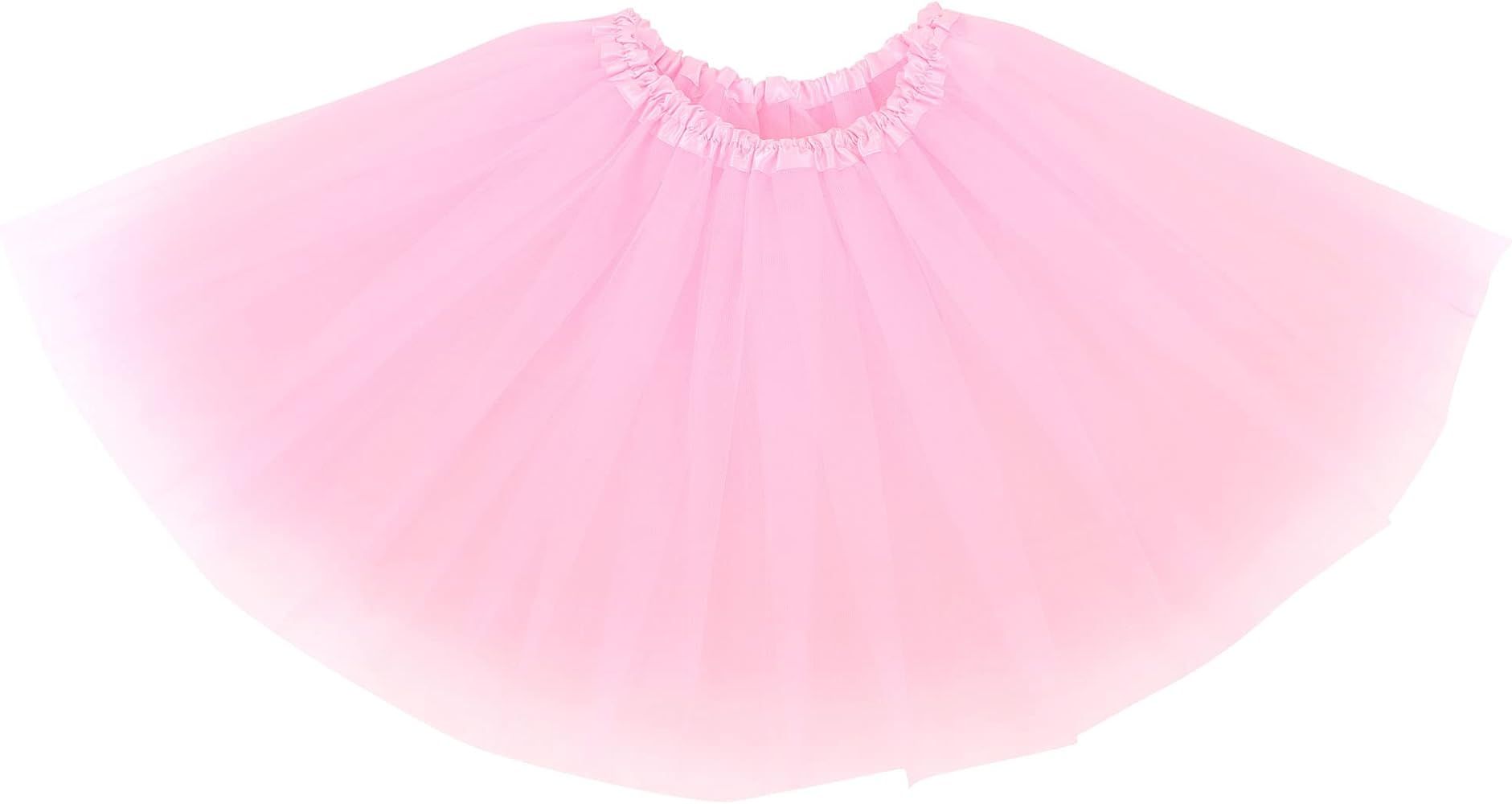 Simplicity Baby Girl's 4 Layers Tulle Tutu Skirt, 6 Months to 8 Years | Amazon (US)