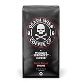 Amazon.com : Death Wish Coffee Dark Roast Grounds - 16 Oz - Extra Kick of Caffeine - Bold & Inten... | Amazon (US)