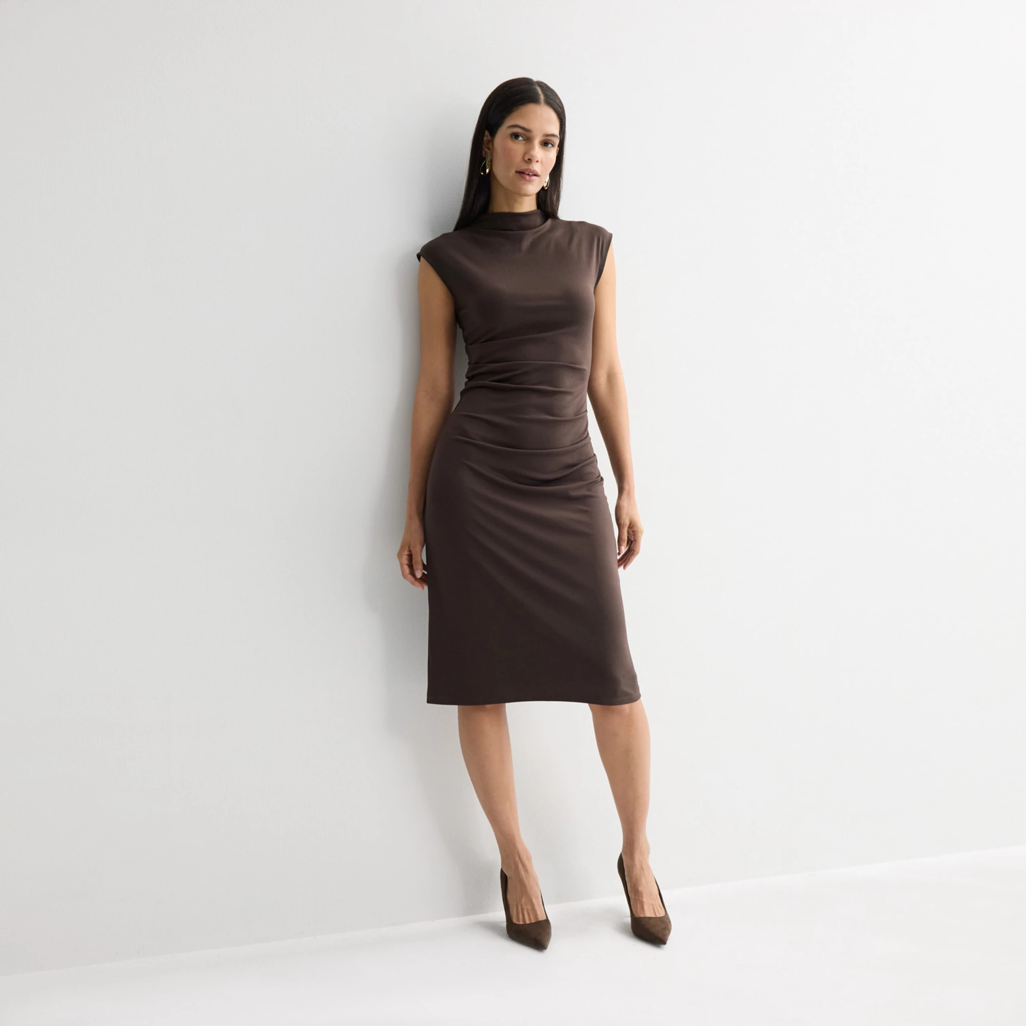 Women's Nine West Mock Neck Knit Dress | Kohl's
