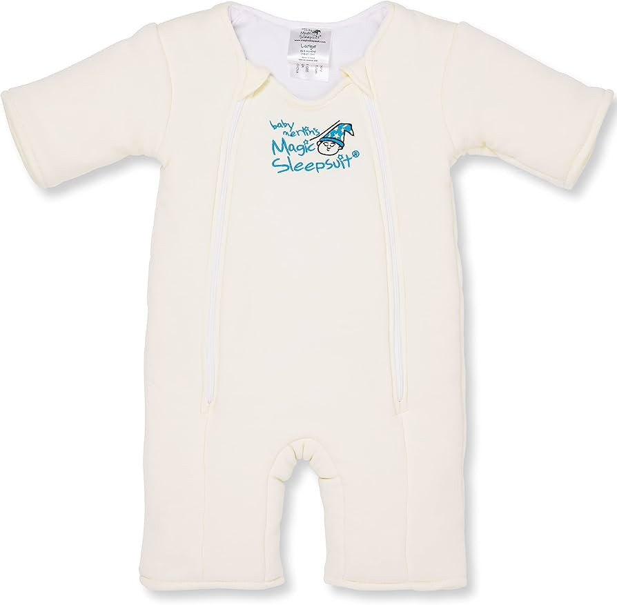 Baby Merlin's Magic Sleepsuit - 100% Cotton Baby Transition Swaddle - Baby Sleep Suit - Cream - 6... | Amazon (US)