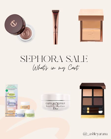 Sephora sale picks - what’s in my cart
Cream eyeshadow, contour wand, cream foundation, cleansing balm, moisturizer, eyeshadow palette

Makeup, beauty, holiday gifts, gifts for beauty lovers, skincare 

#LTKbeauty #LTKHoliday #LTKsalealert