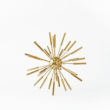 Metal Sputnik Object, Small (10"), Brass | West Elm (US)