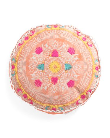 18in Outdoor Round Medallion Pillow | Throw Pillows | Marshalls | Marshalls