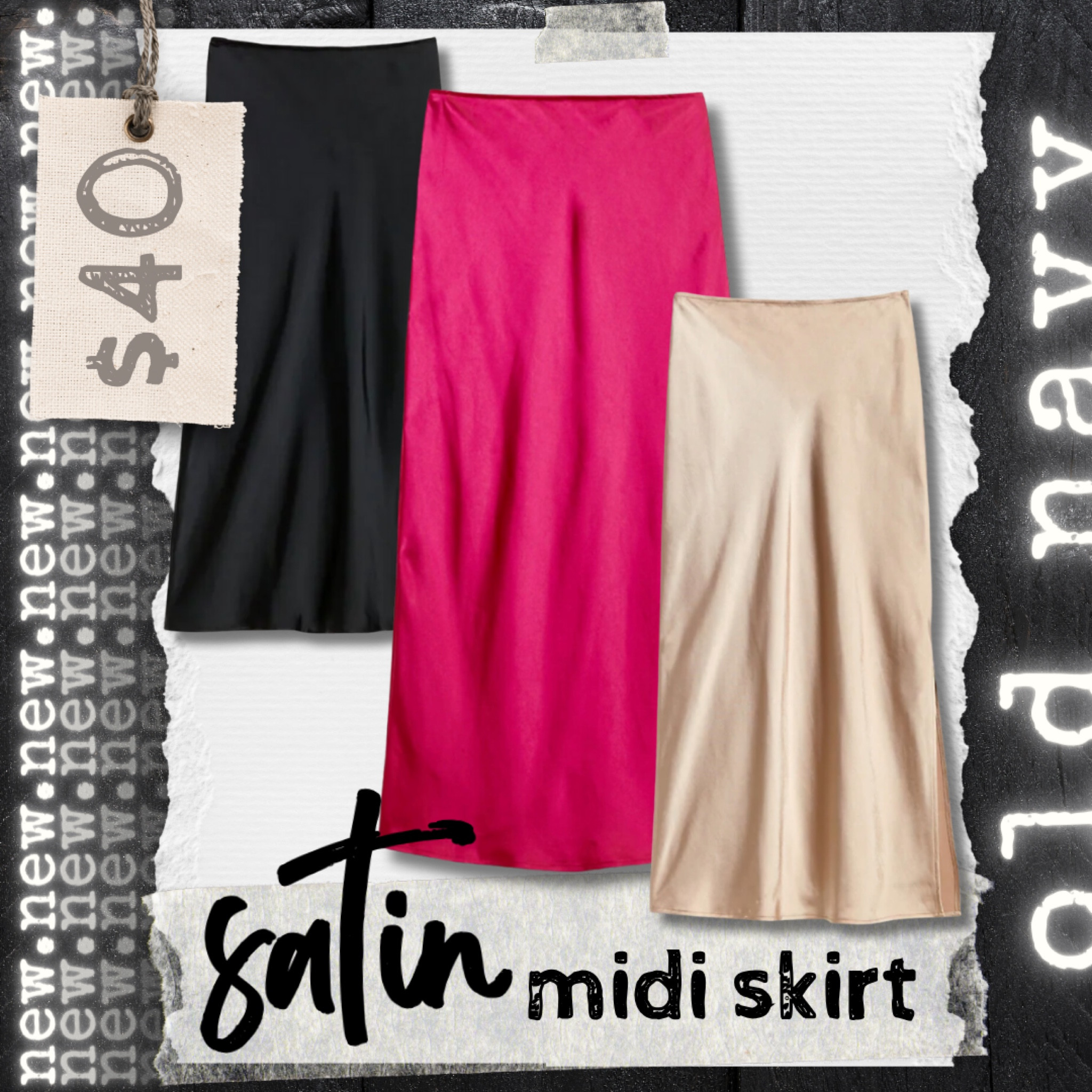 Satin midi skirt, fall fashion, fall style, winter fashion, affordable fashion, best seller, trending, old navy 

#LTKstyletip #LTKSeasonal #LTKfindsunder50