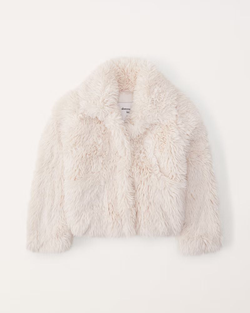 faux fur jacket | Abercrombie & Fitch (US)