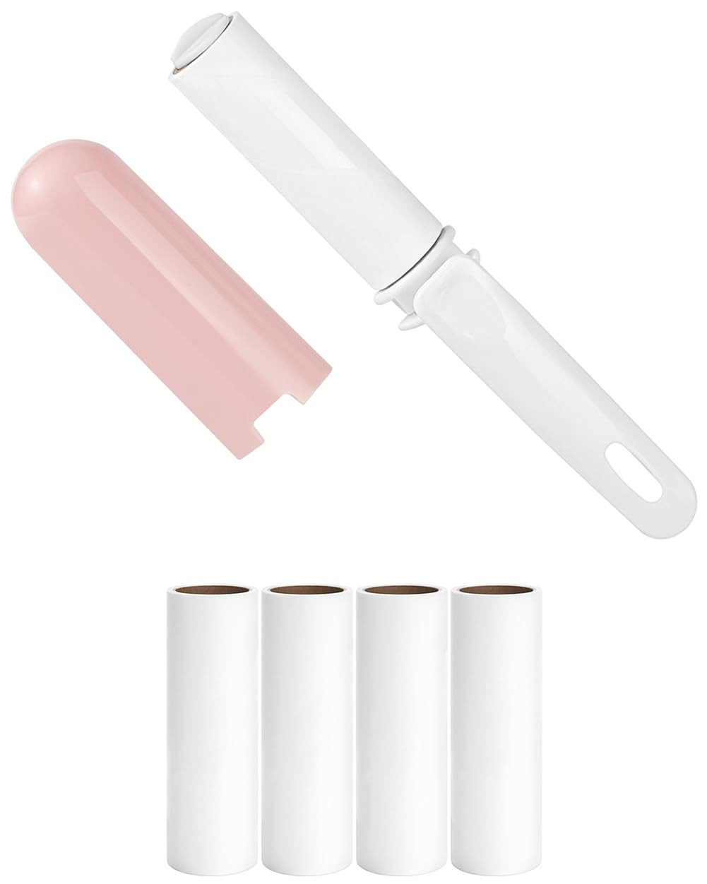 Mini Travel Lint Roller with Cover and 4 Refills Total 150 Sticky Sheets Compact Lint Remover for... | Amazon (US)