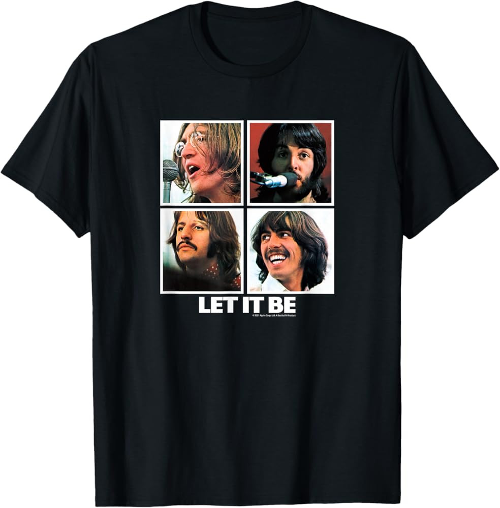 The Beatles Let It Be Square T-Shirt | Amazon (US)