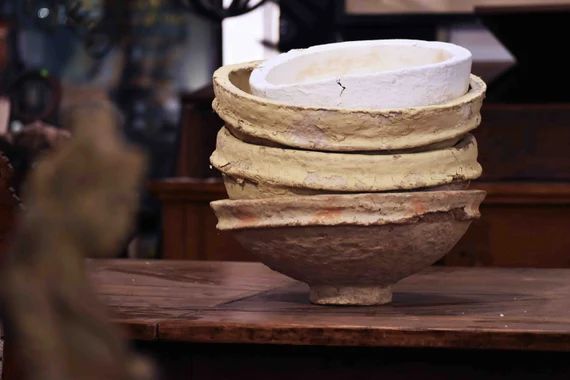 Vintage Paper Mache Bowls | Handmade Paper Bowl Planter | Biodegradable Eco Friendly Bowl | Etsy (US)