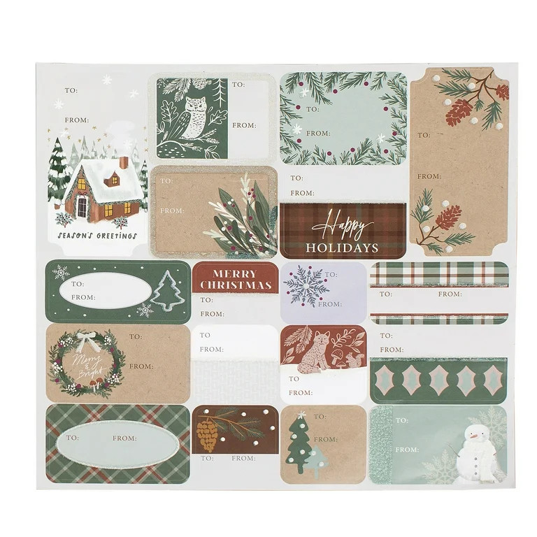 36ct Traditional Themed Gift Tags by Holiday Time - Walmart.com | Walmart (US)