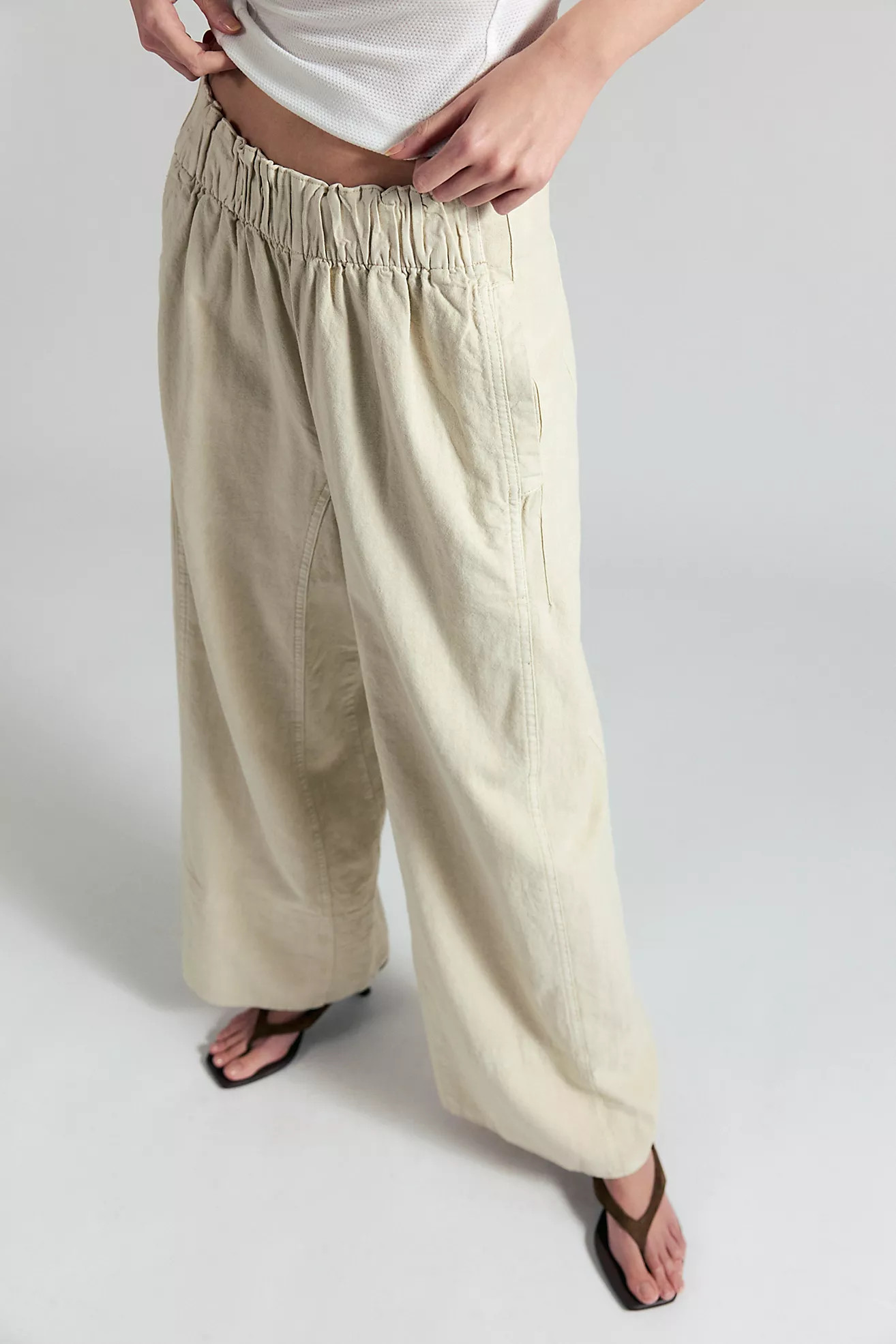 Day's End Linen Pull-On Pants | Free People (Global - UK&FR Excluded)