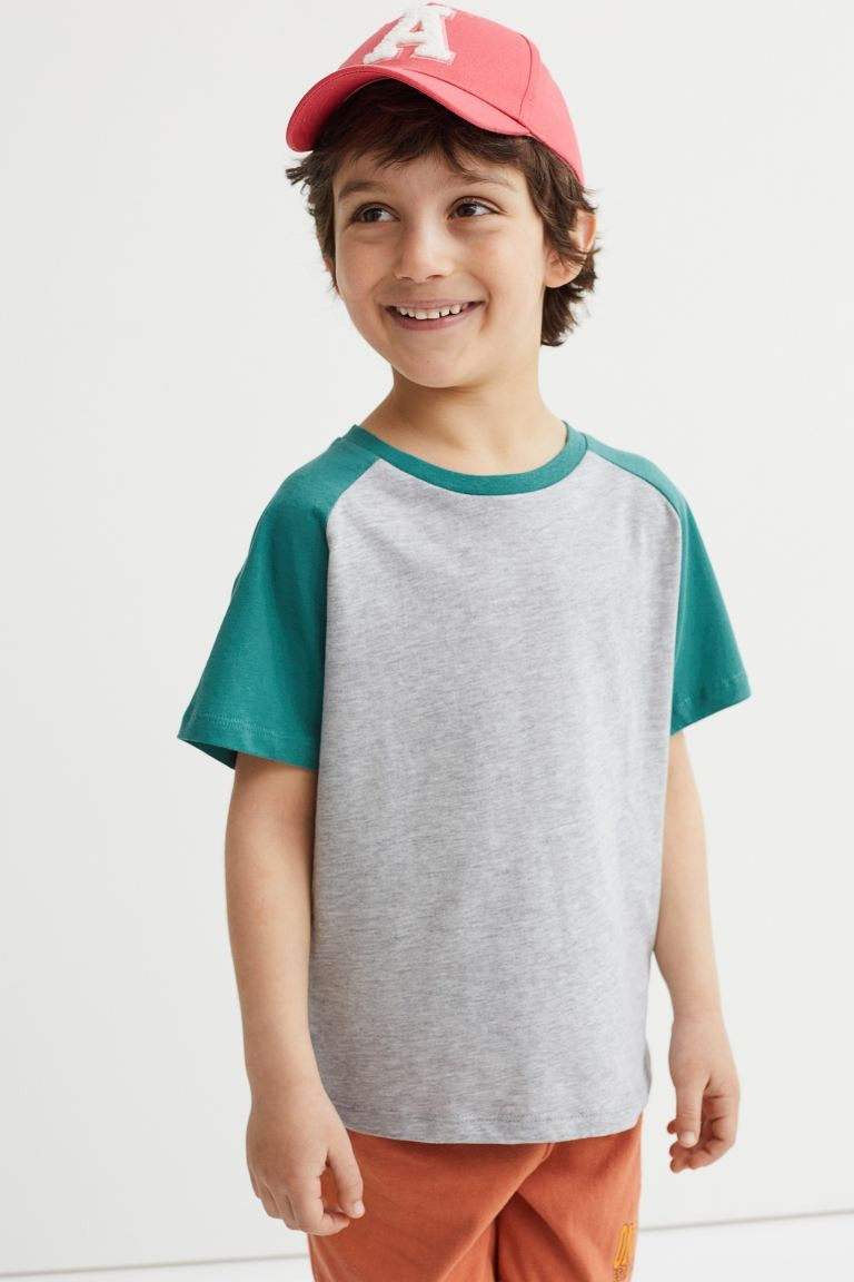 3-pack Cotton Color-block T-shirts | H&M (US + CA)