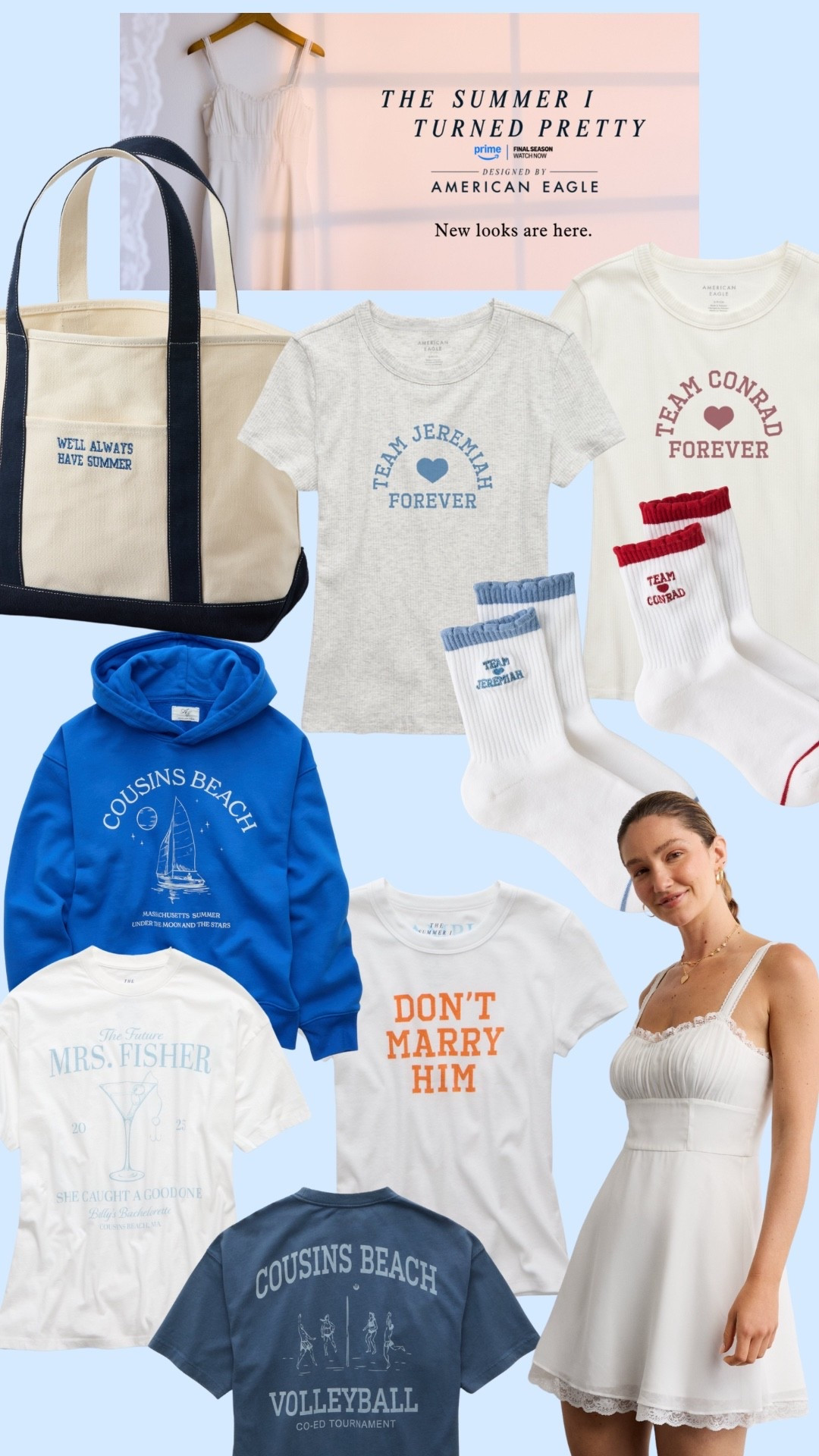 The summer I turned pretty with American eagle! Are you kidding me????? 

Tsitp

#LTKSeasonal #LTKPetite #LTKU