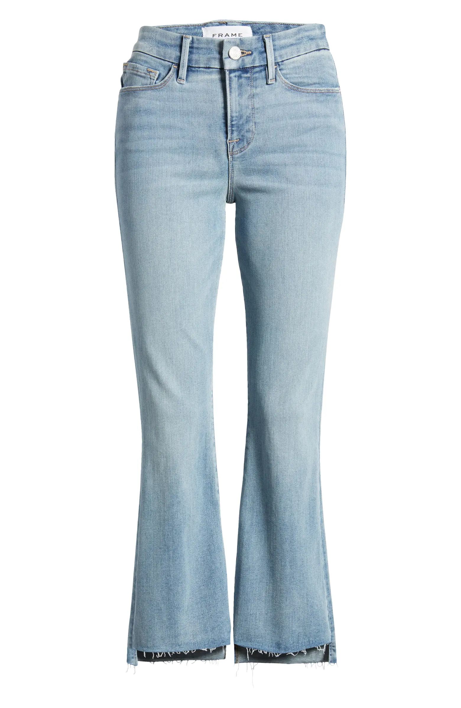 Le Crop Mini Bootcut Stagger Raw Hem Jeans | Nordstrom