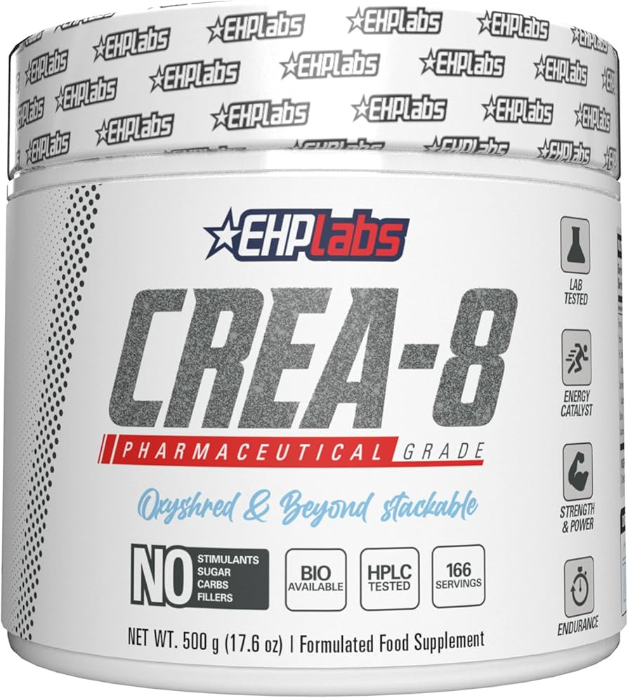 EHP Labs CREA-8 Creatine Monohydrate Powder - Creatine Supplement for Muscle Growth, Increased St... | Amazon (US)