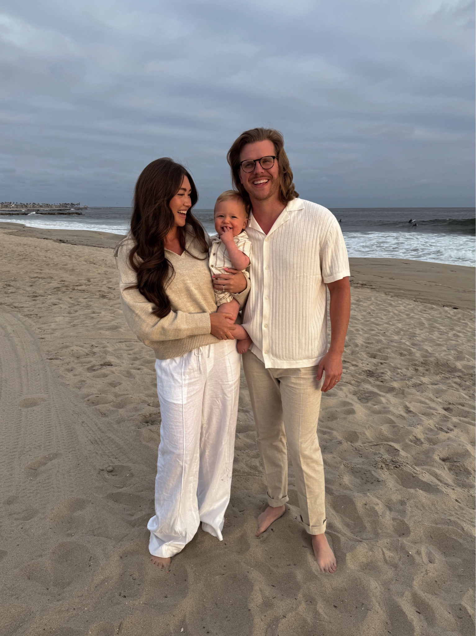 Wearing my true size medium in pants. Linked similar sweaters - this one sold out. 

Hubby is wearing true size in top and pants

Rex wearing 12 months size (he is 11 months here)

#LTKkids #LTKfindsunder50 #LTKbaby