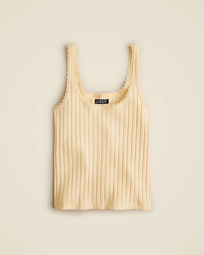 Pointelle tank top | J. Crew US