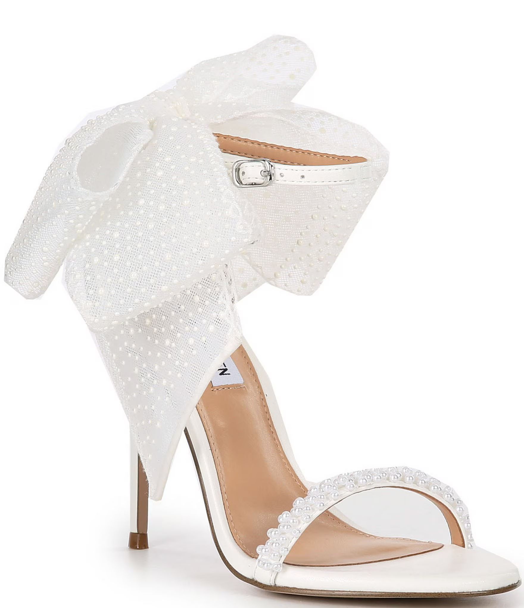 Steve Madden Benni Pearl Embellished Bow Back Dress Sandals | Dillard's | Dillard's